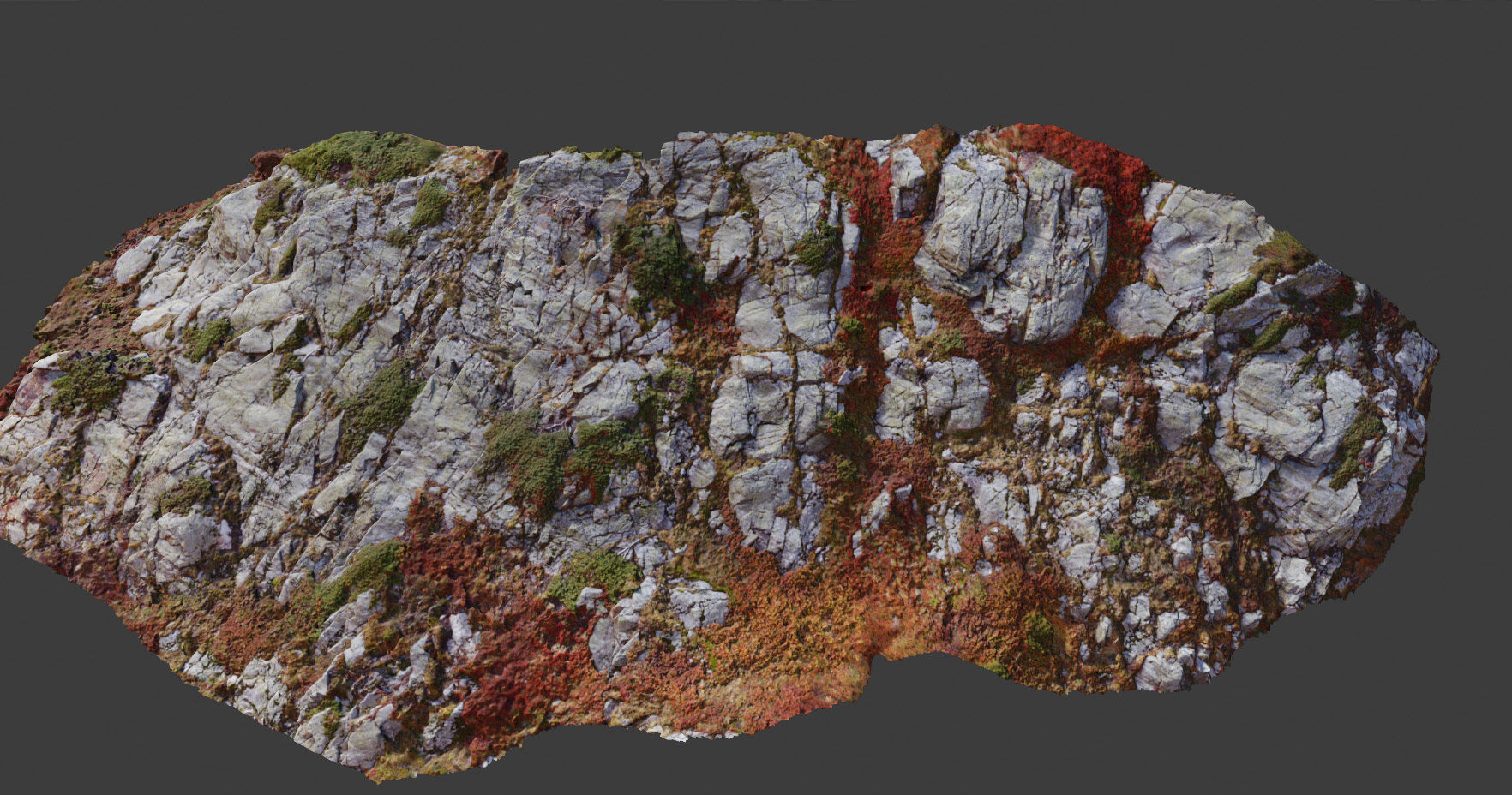 PBR Mountain Cliff  Slab Alps Scan Low-poly 3D model_5