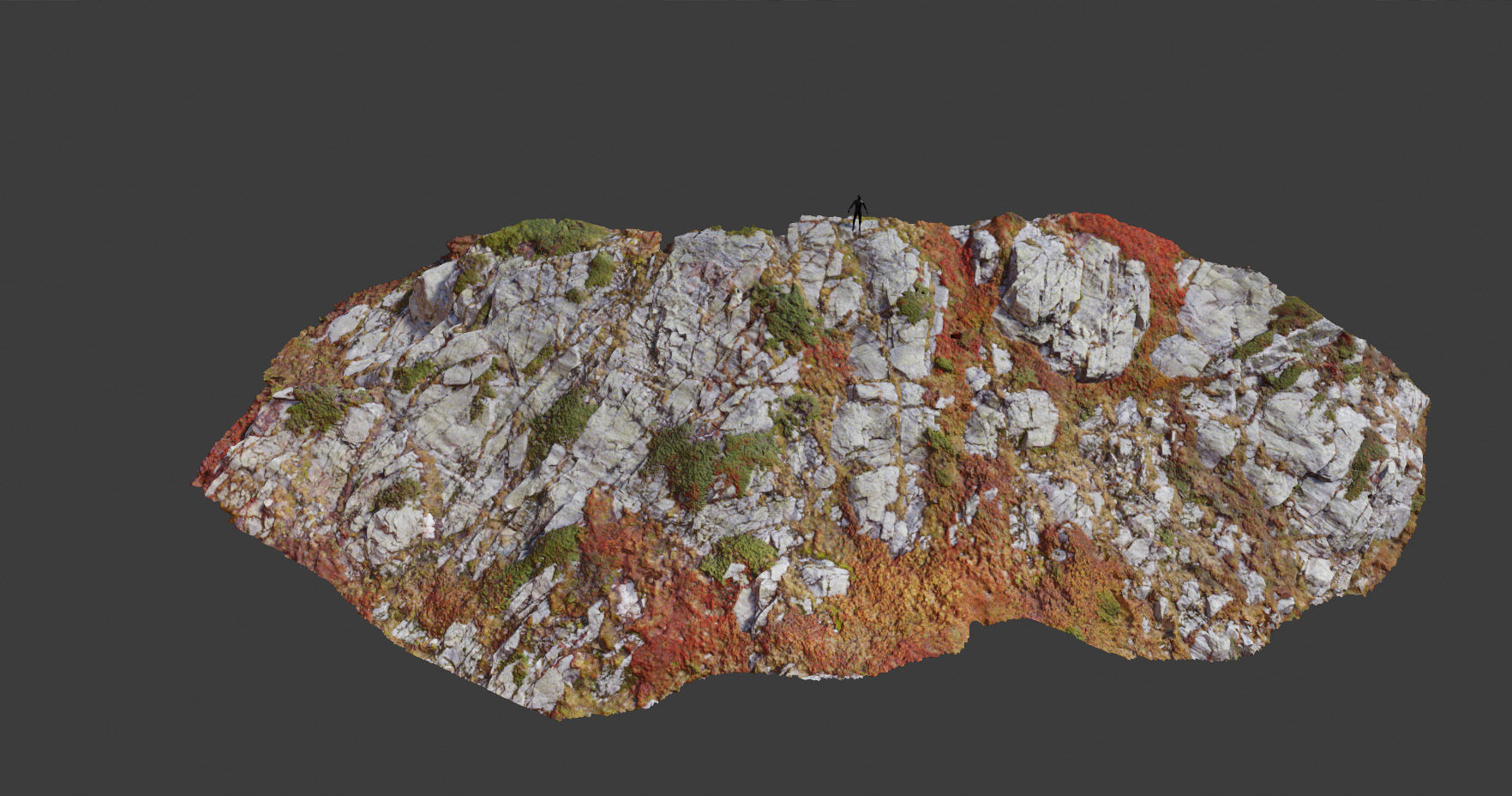 PBR Mountain Cliff  Slab Alps Scan Low-poly 3D model_14
