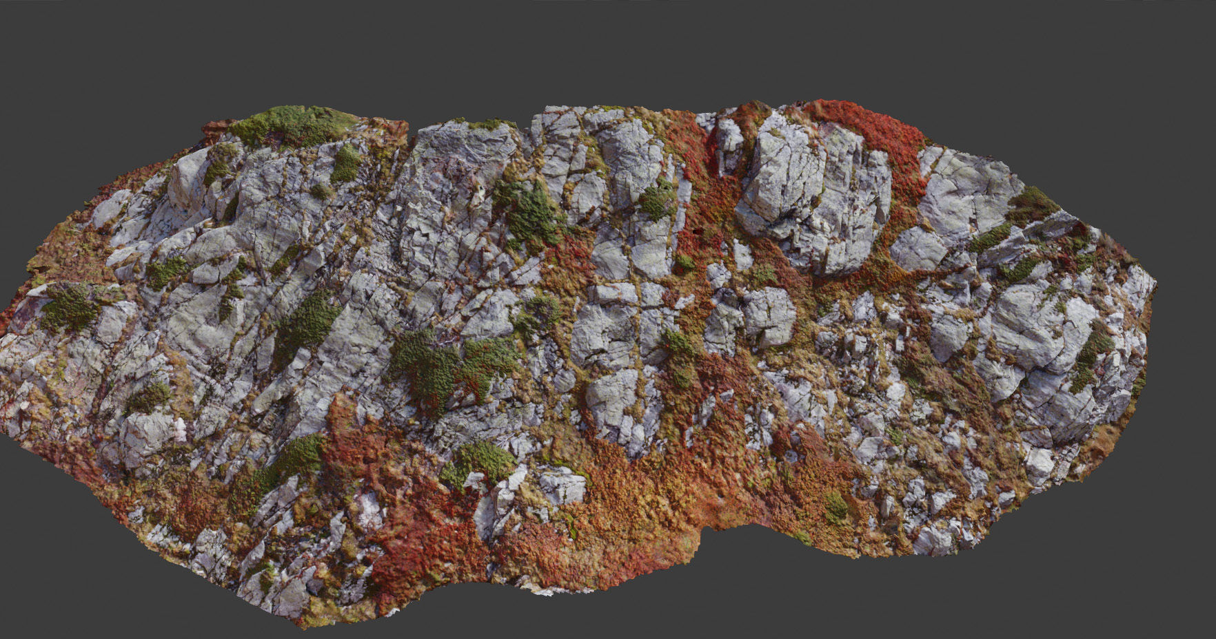 PBR Mountain Cliff  Slab Alps Scan Low-poly 3D model_13