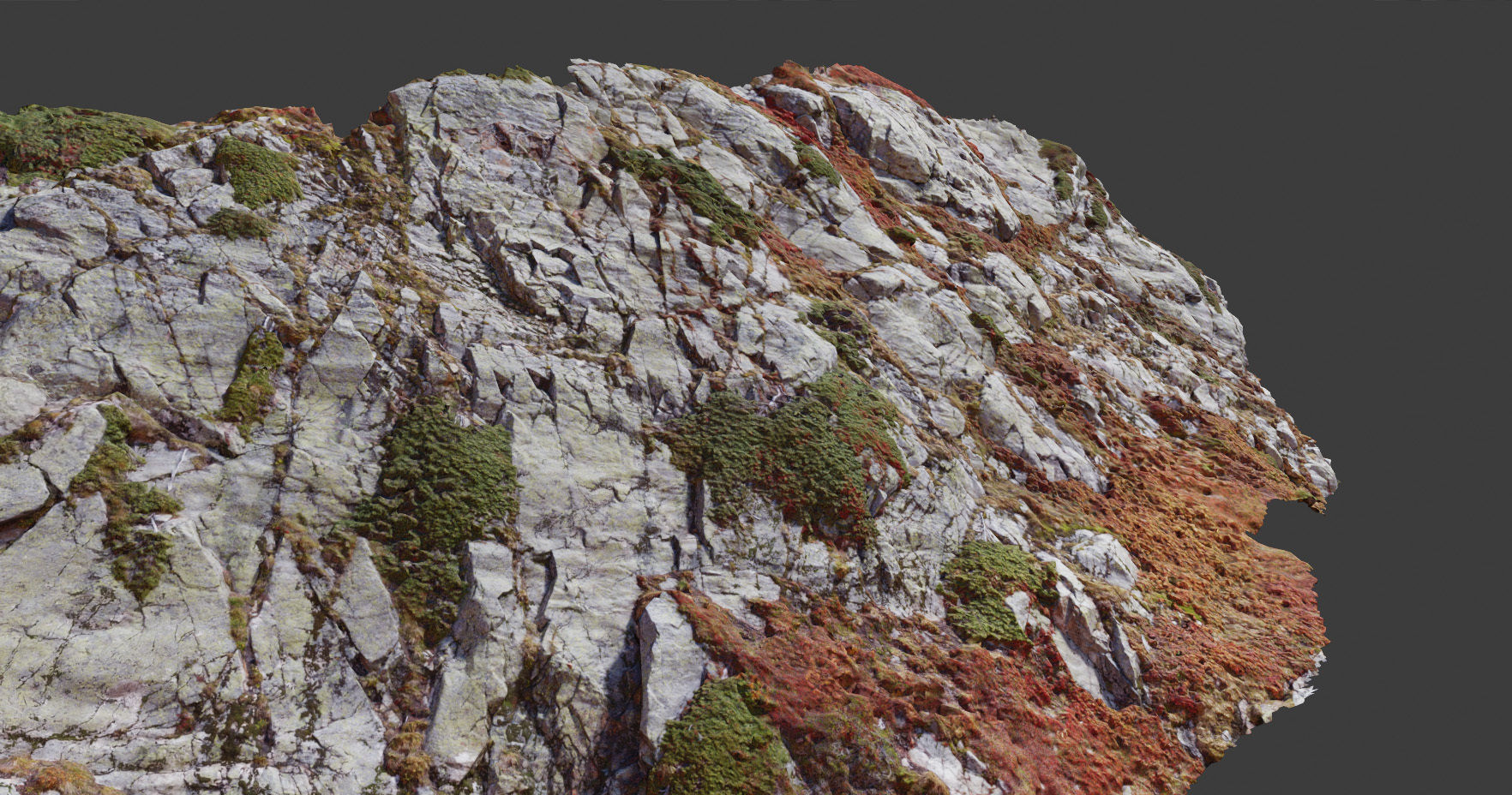 PBR Mountain Cliff  Slab Alps Scan Low-poly 3D model_8