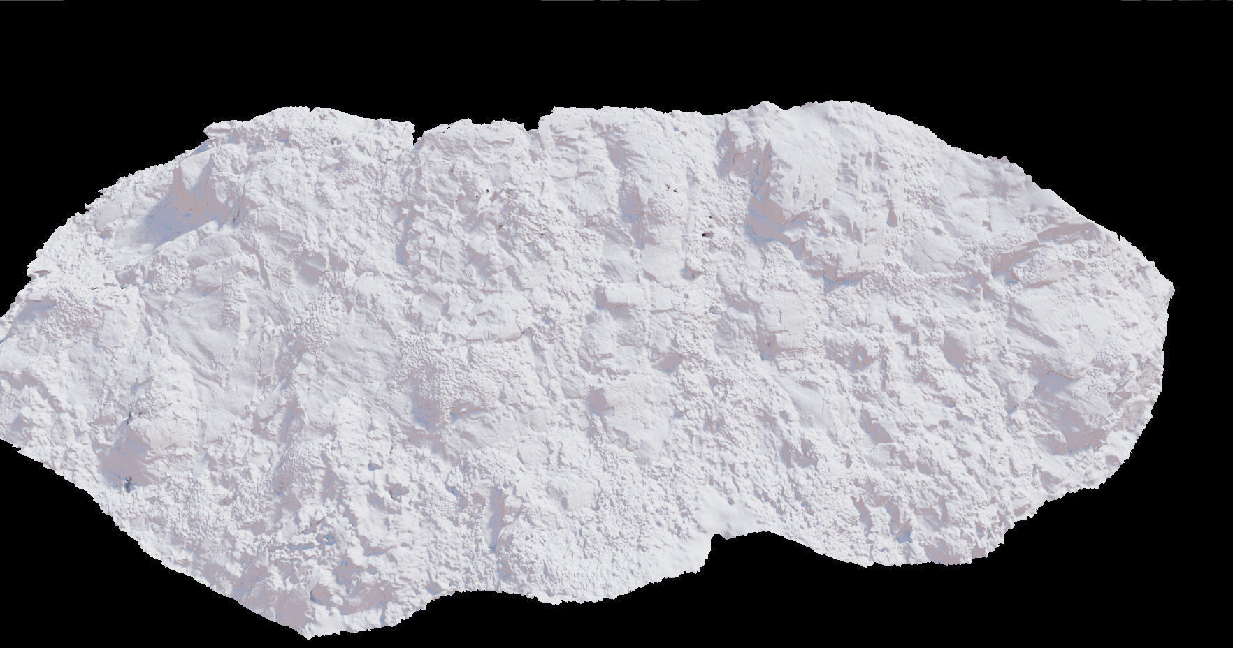 PBR Mountain Cliff  Slab Alps Scan Low-poly 3D model_3