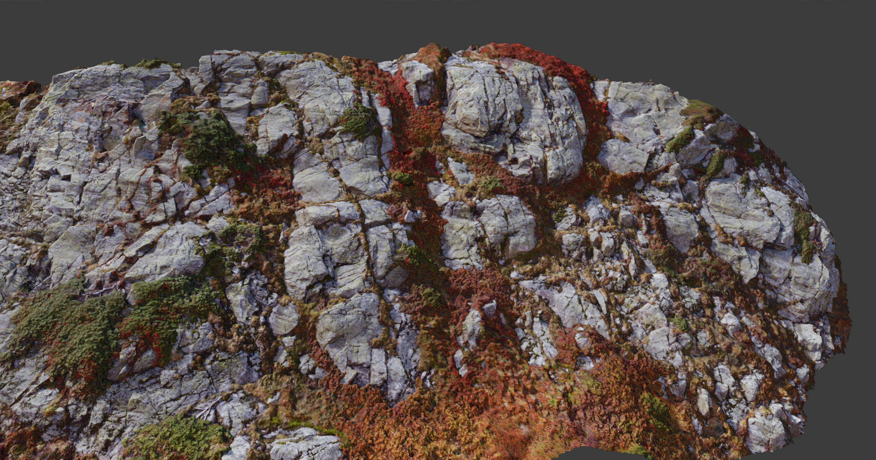 PBR Mountain Cliff  Slab Alps Scan Low-poly 3D model_12