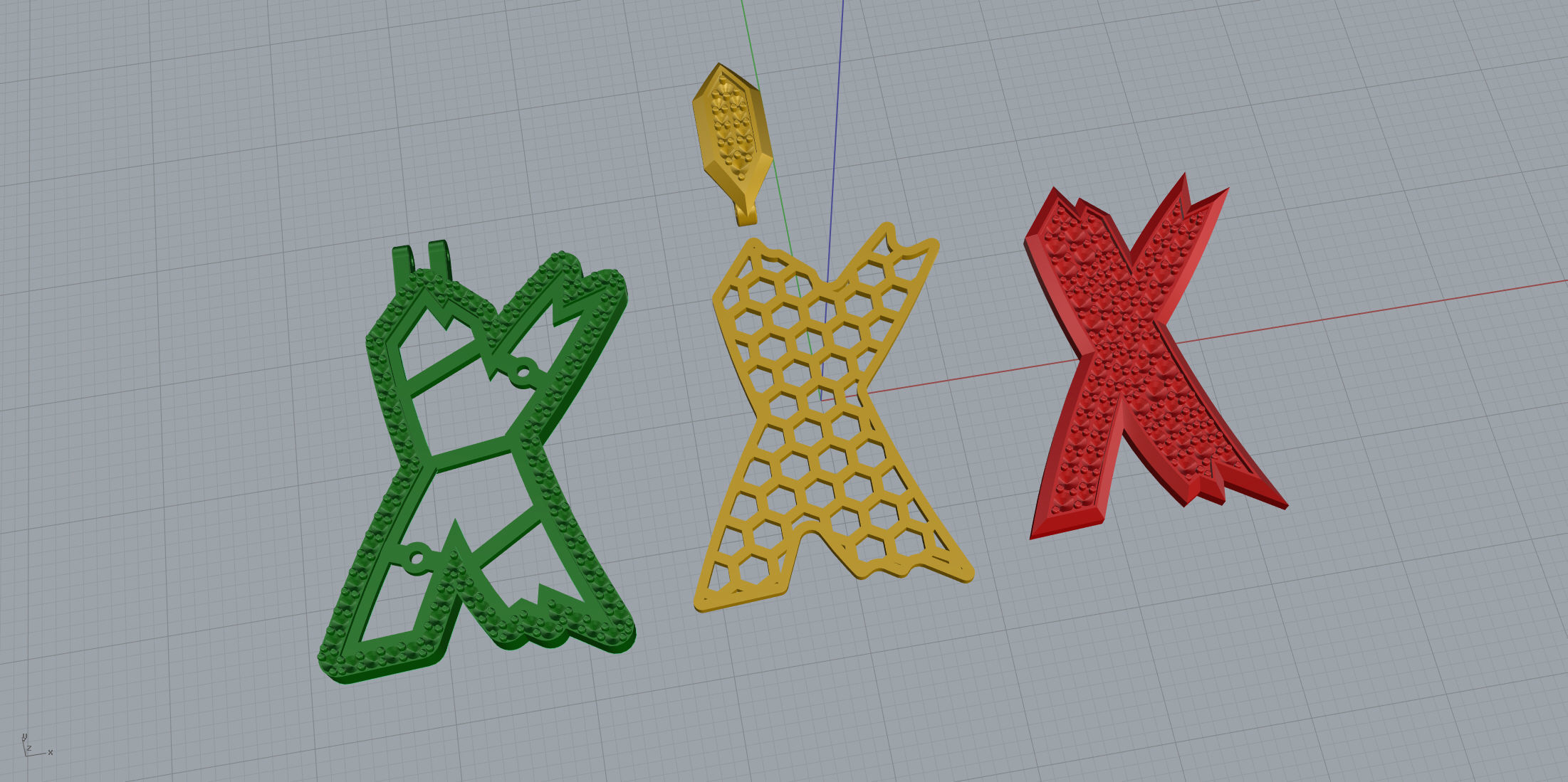 Sketch Font X 3D print model_9