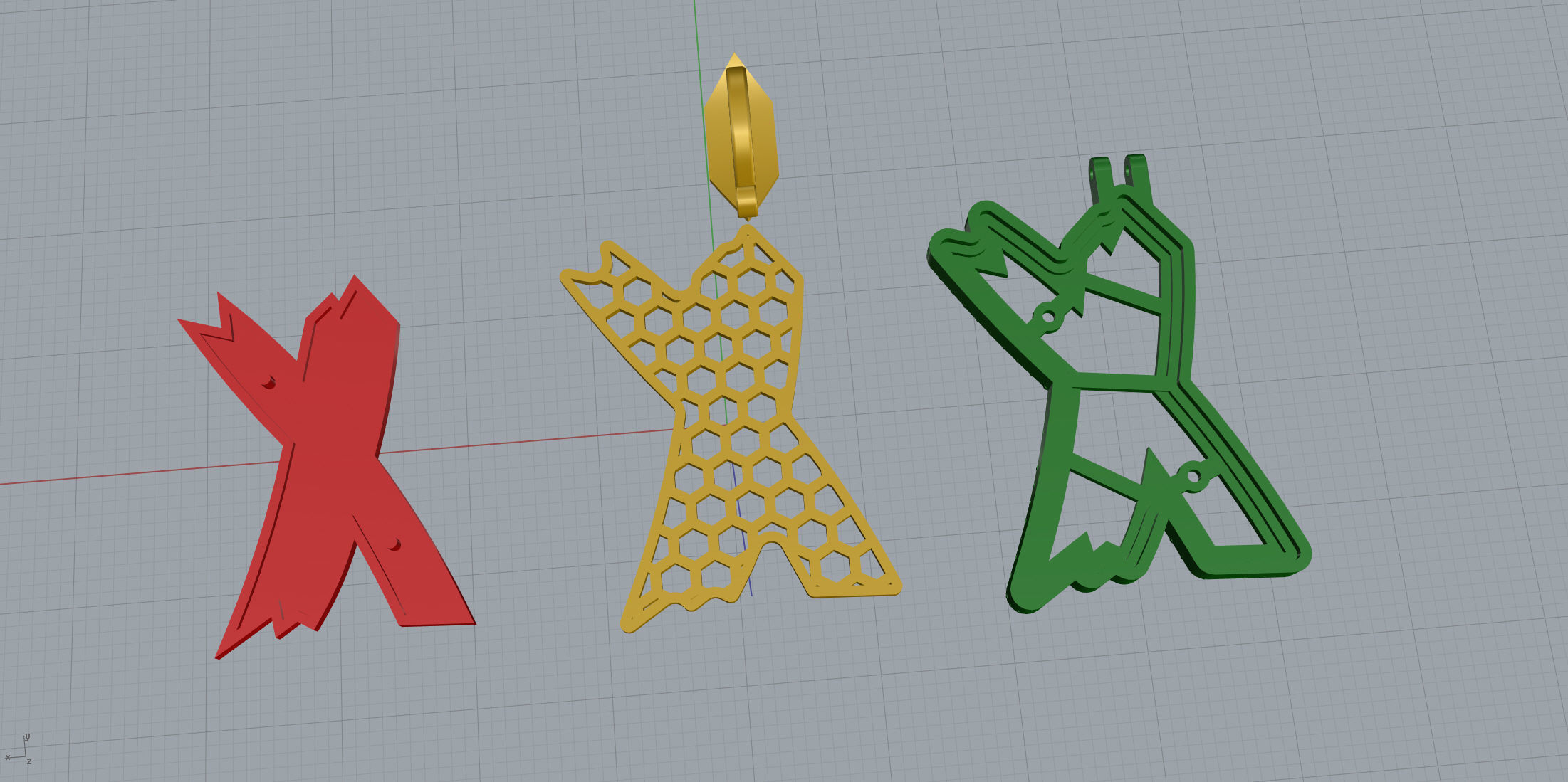 Sketch Font X 3D print model_10