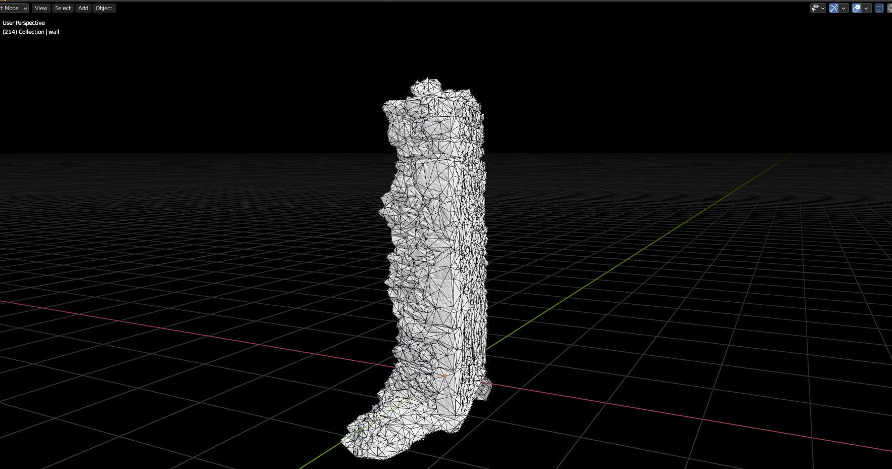Castle Wall Pillar ruins PBR Scanned Low-poly 3D model_4