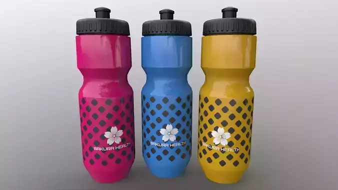 PBR Sports Water Bottle A Low-poly 3D model
