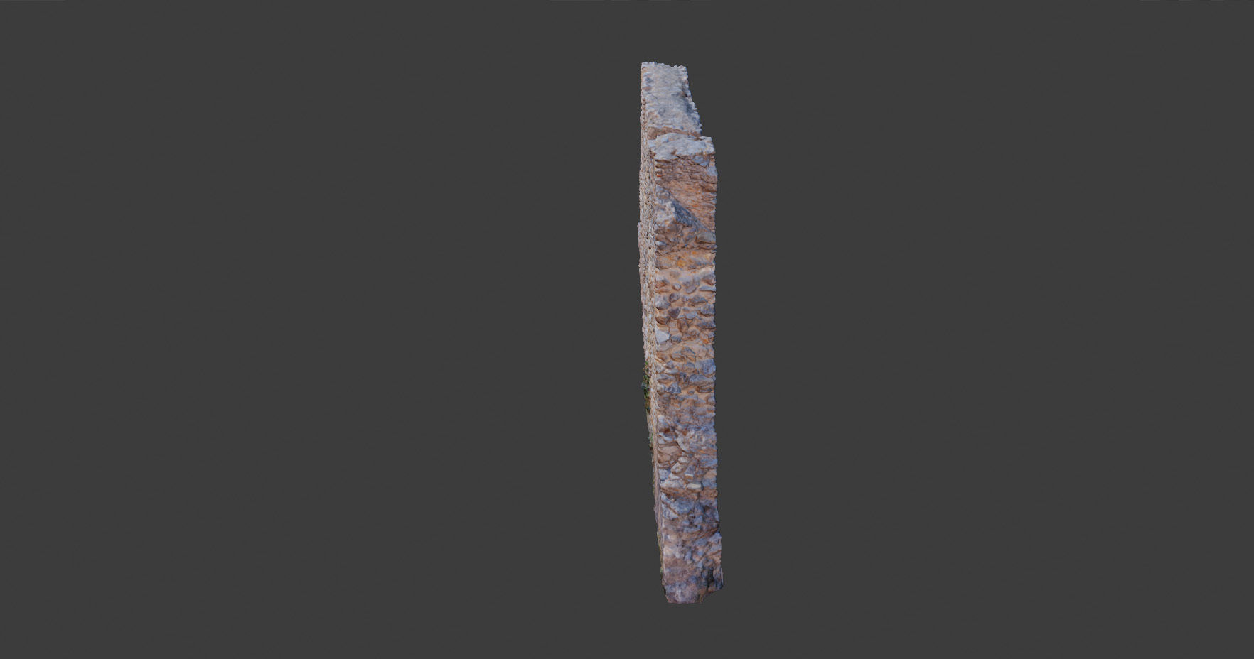 Castle Wall Castle ruins PBR Scanned Low-poly 3D model_13