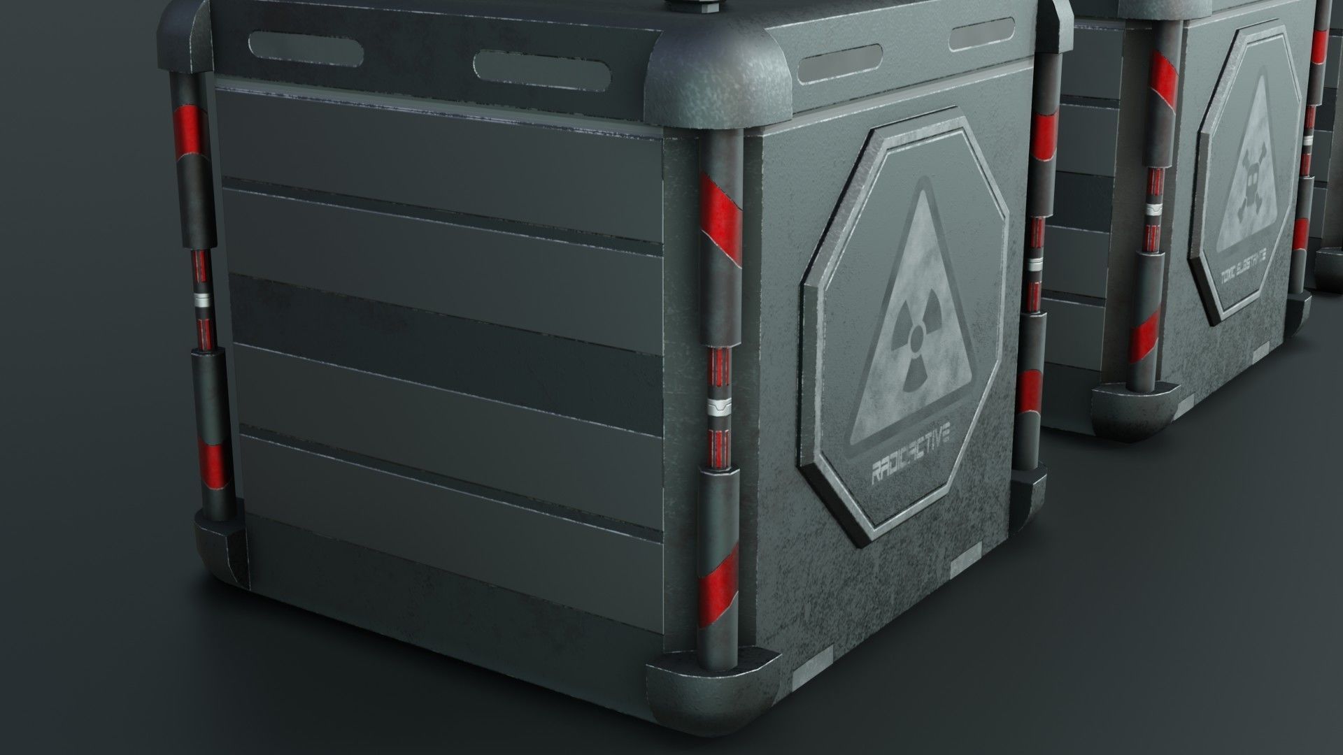Sci-fi Crates Low-poly 3D model_13