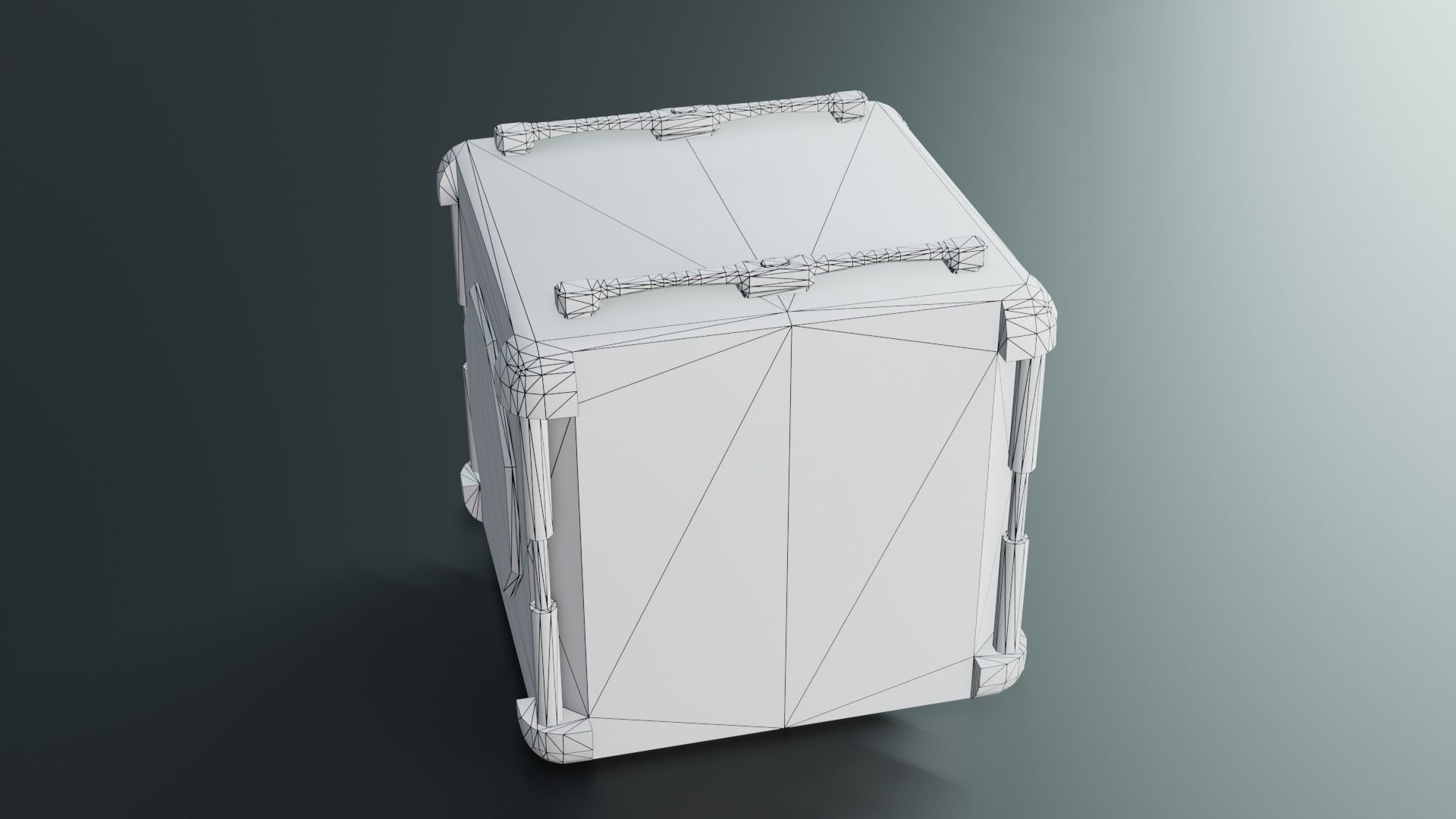 Sci-fi Crates Low-poly 3D model_16