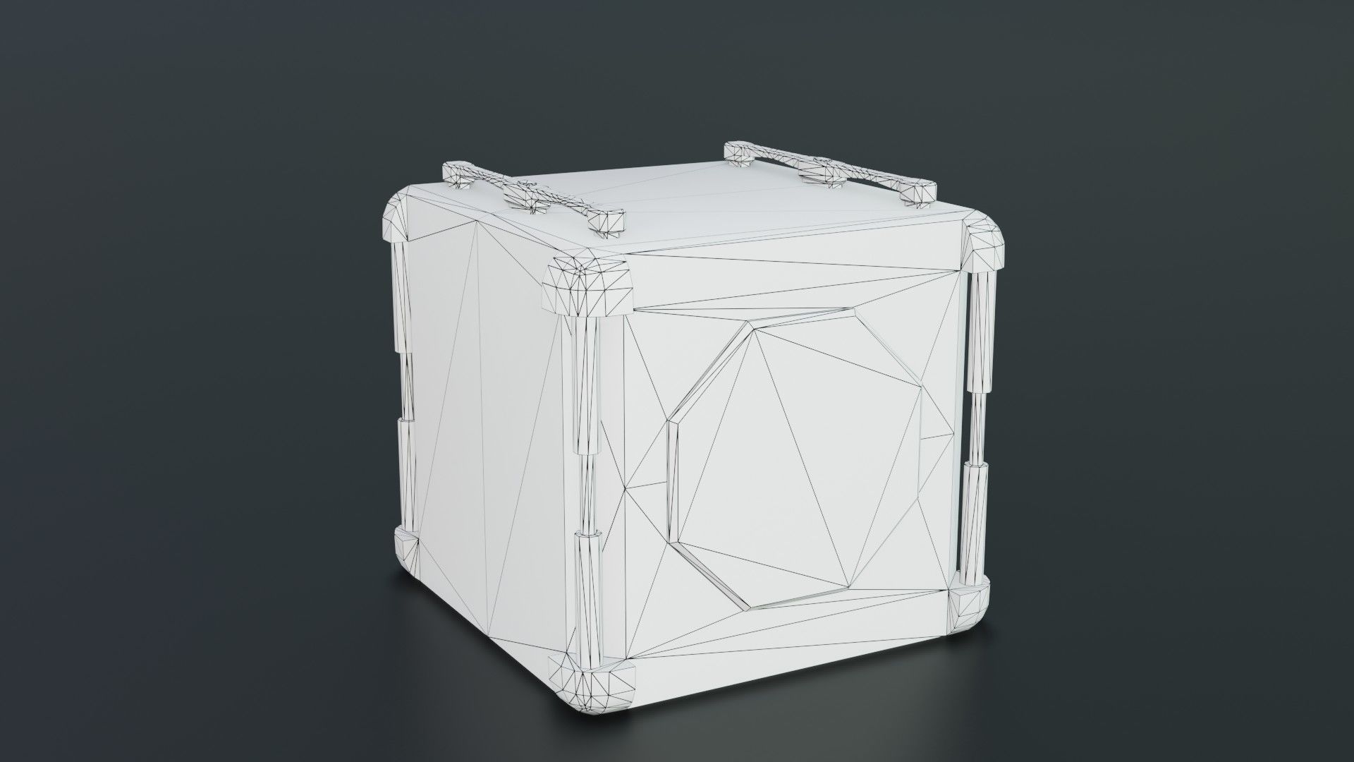 Sci-fi Crates Low-poly 3D model_15