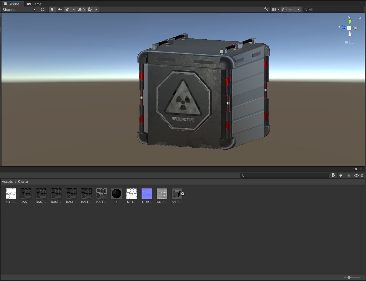 Sci-fi Crates Low-poly 3D model_14