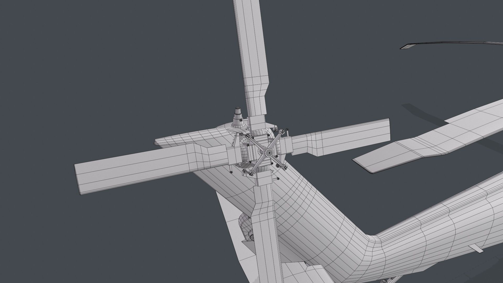 UH-60 Black Hawk Australian Army Static Low-poly 3D model_27