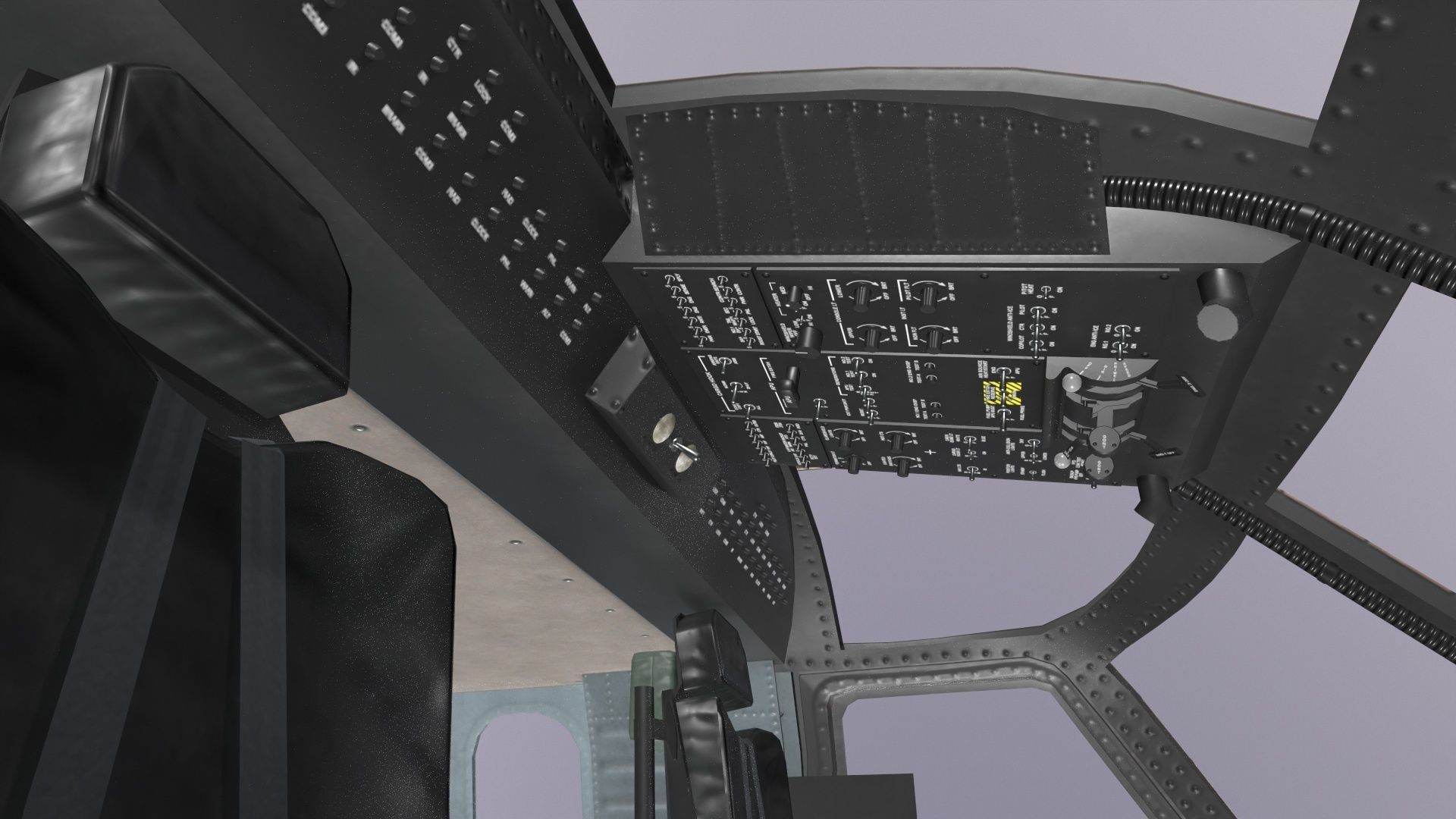 UH-60 Black Hawk Australian Army Static Low-poly 3D model_20