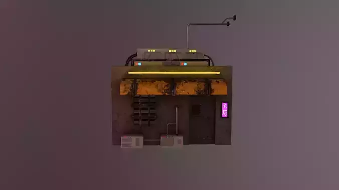 Cyberpunk City - Building 2