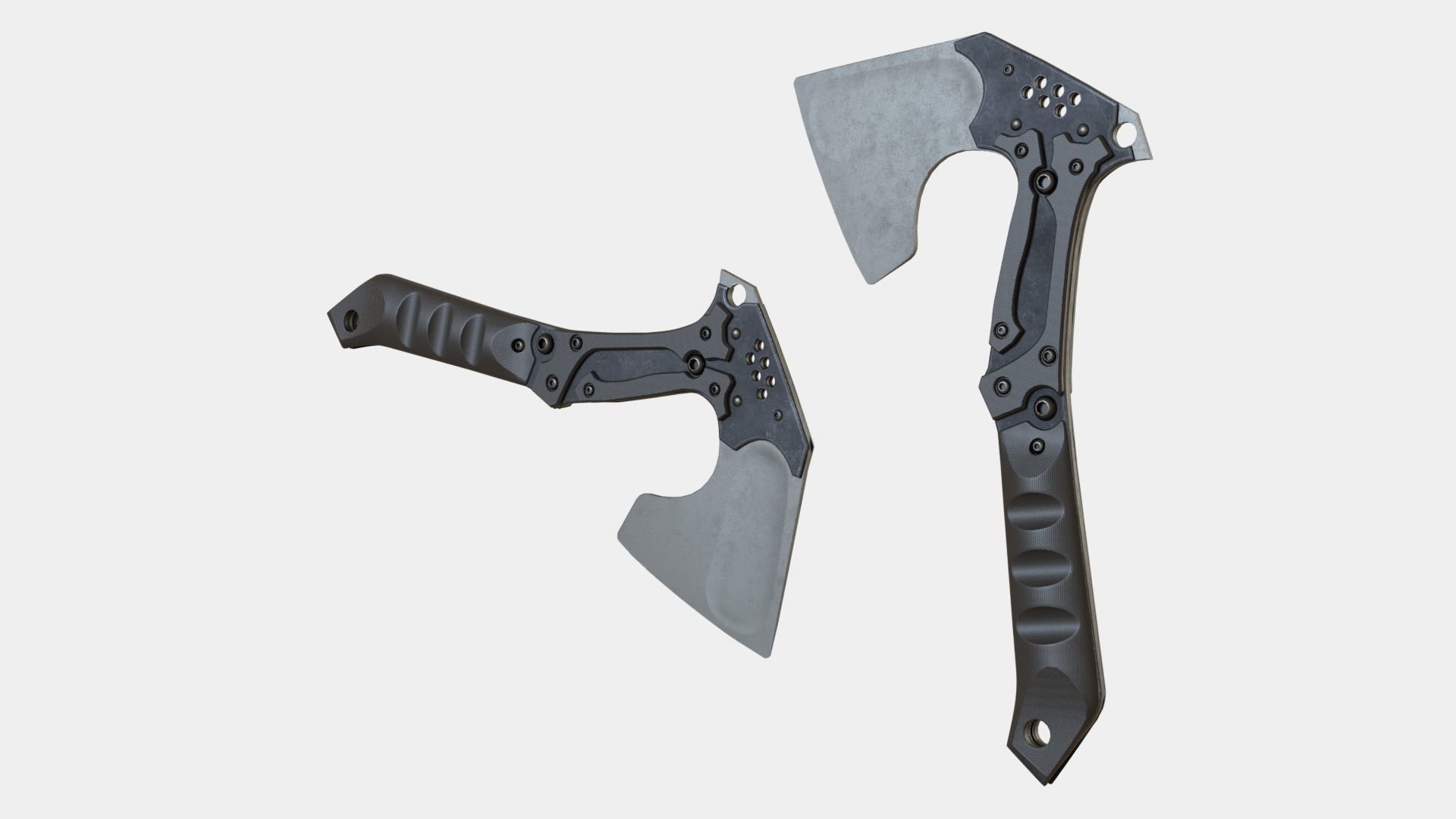 Axe Tactical War Military Weapon Army Cut 3D model_1