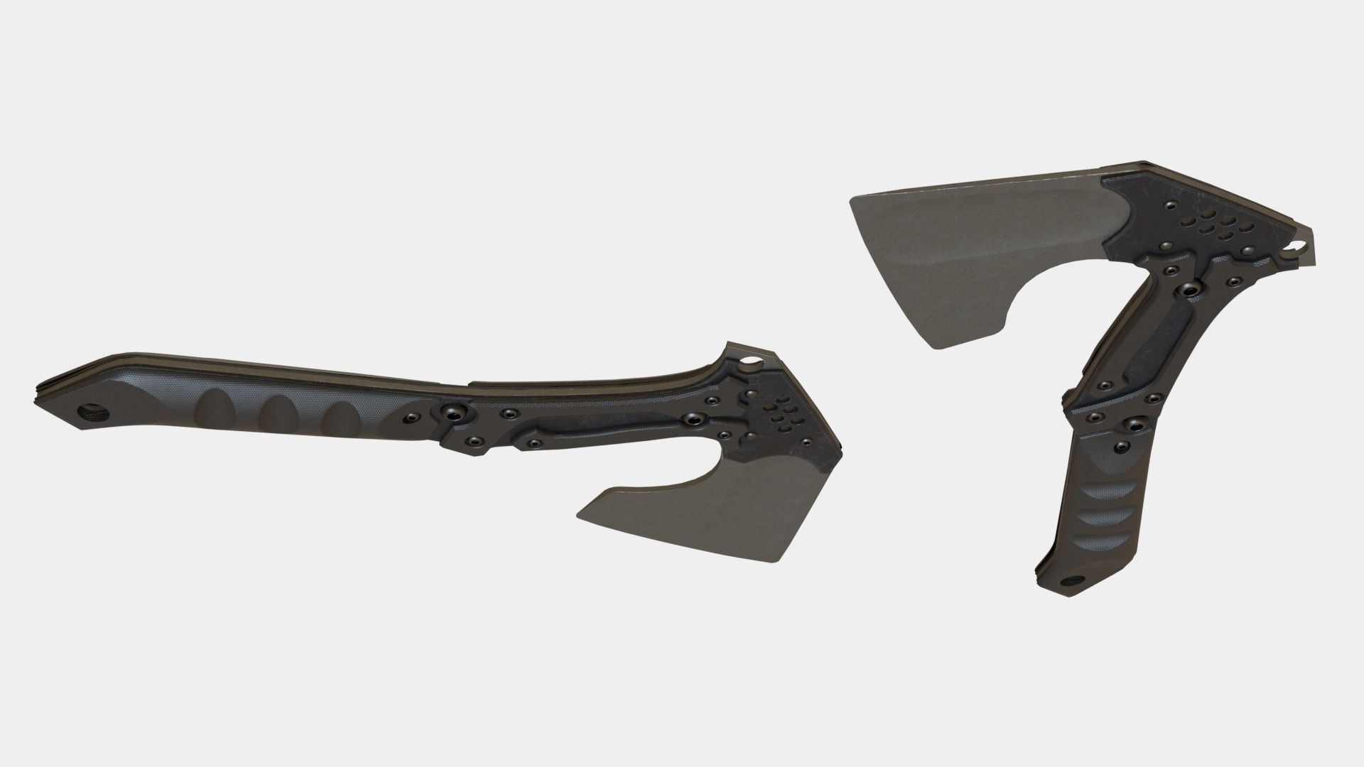 Axe Tactical War Military Weapon Army Cut 3D model_3