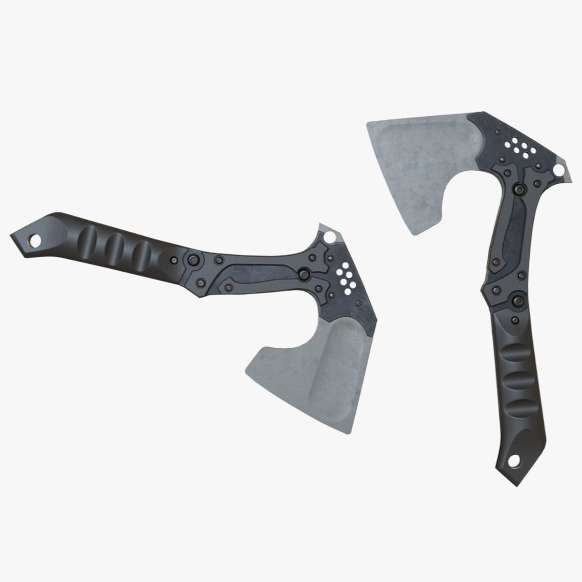 Axe Tactical War Military Weapon Army Cut 3D model_7