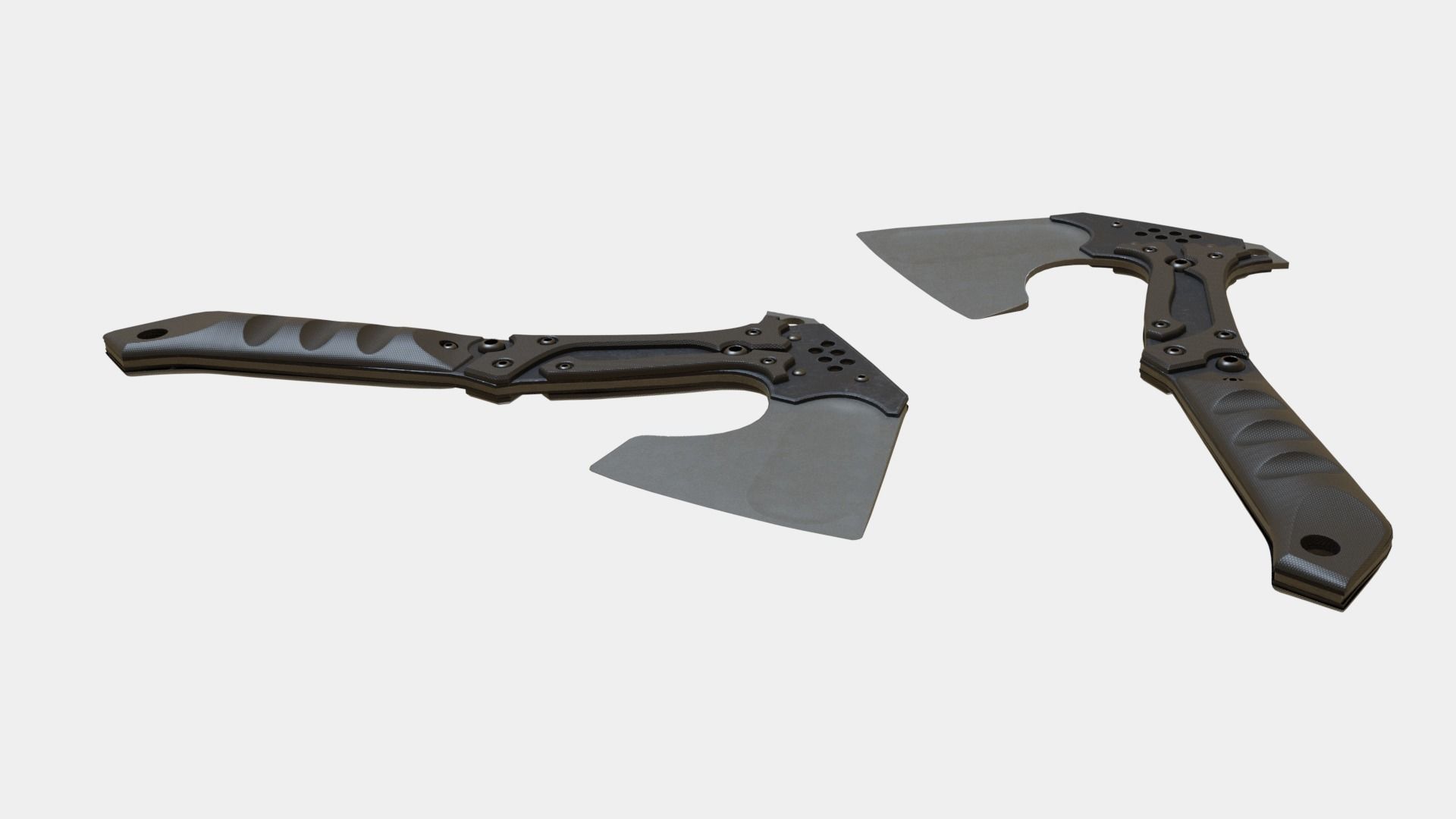 Axe Tactical War Military Weapon Army Cut 3D model_4