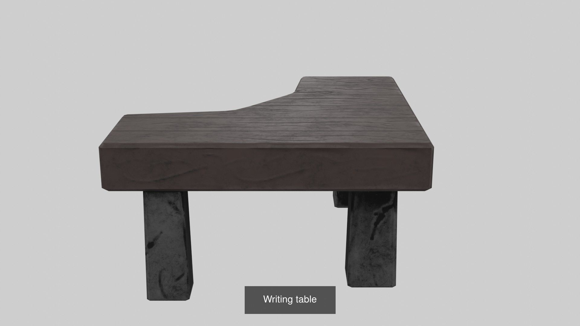 Writing table  Table and Chair Interior Decore 3D Model Collection_3