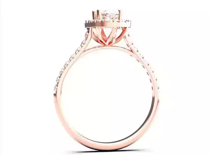 solitaire diamond oval  2021-007 for women 