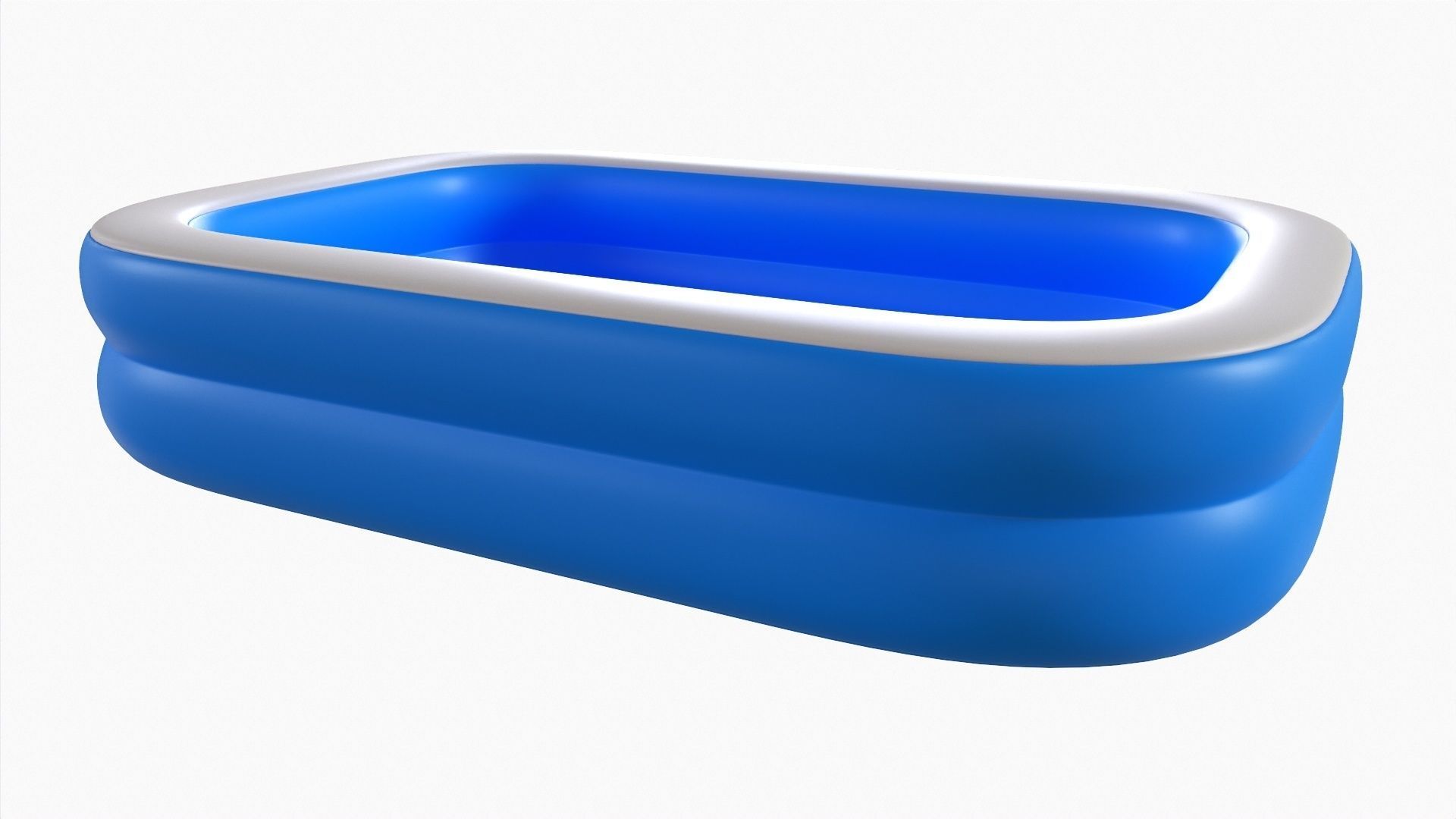 Family inflatable water pool 02 3D model_2