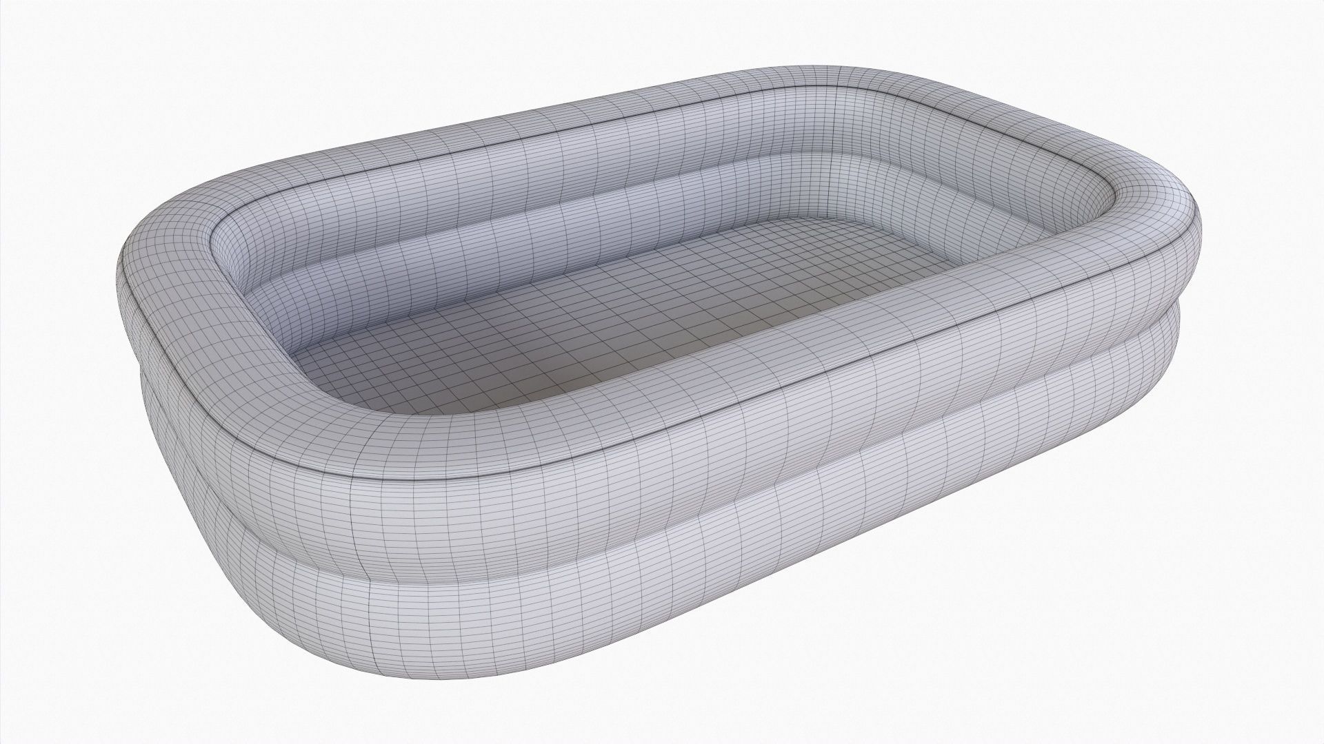 Family inflatable water pool 02 3D model_6