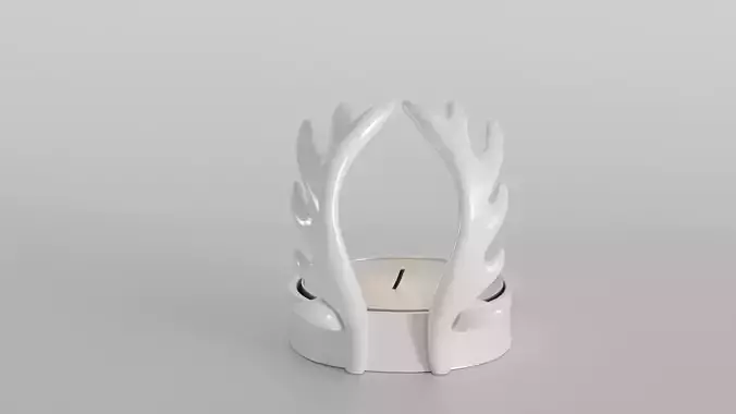 Elegant Antler Candle Holder