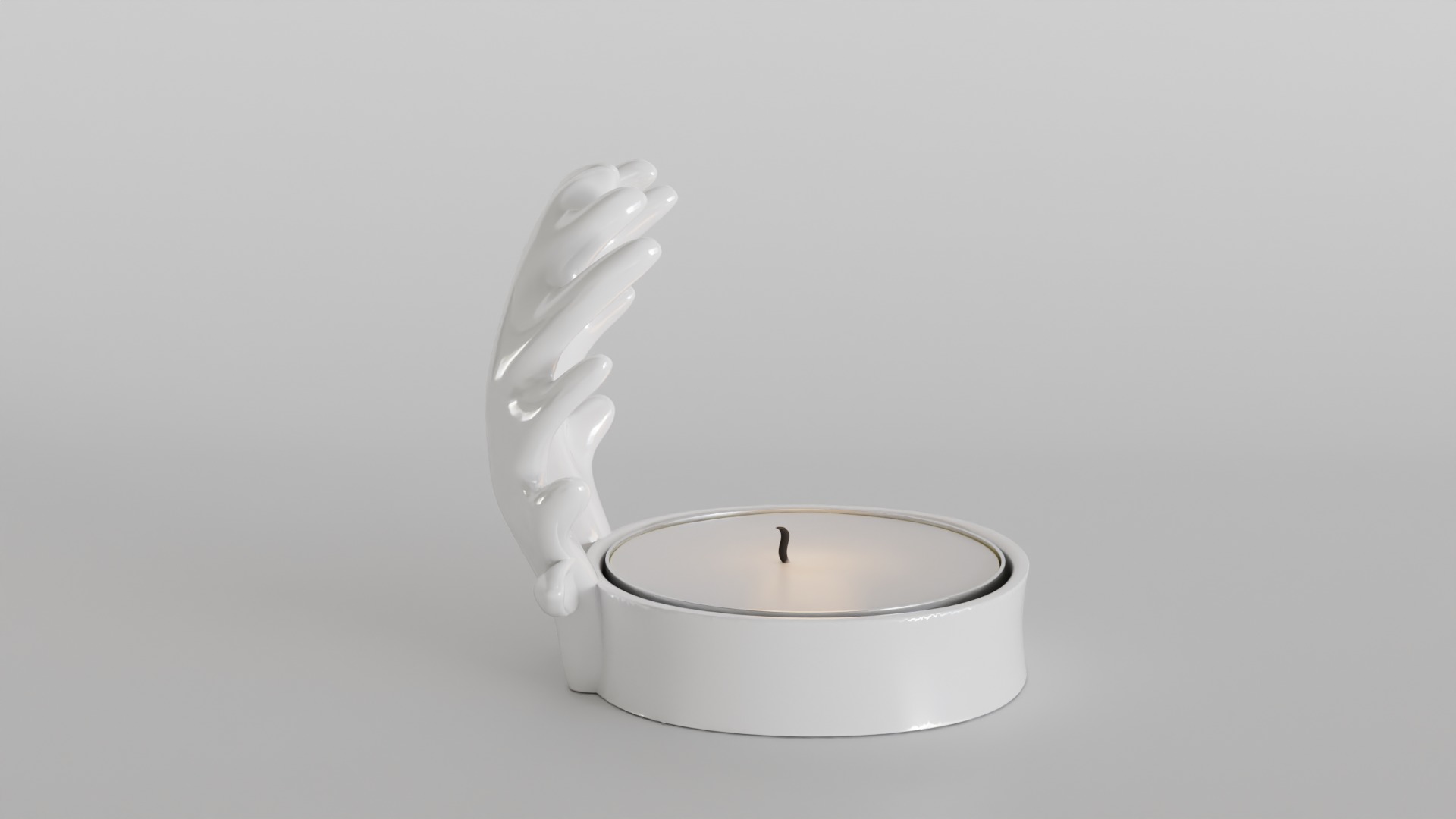 Elegant Antler Candle Holder 3D print model_6