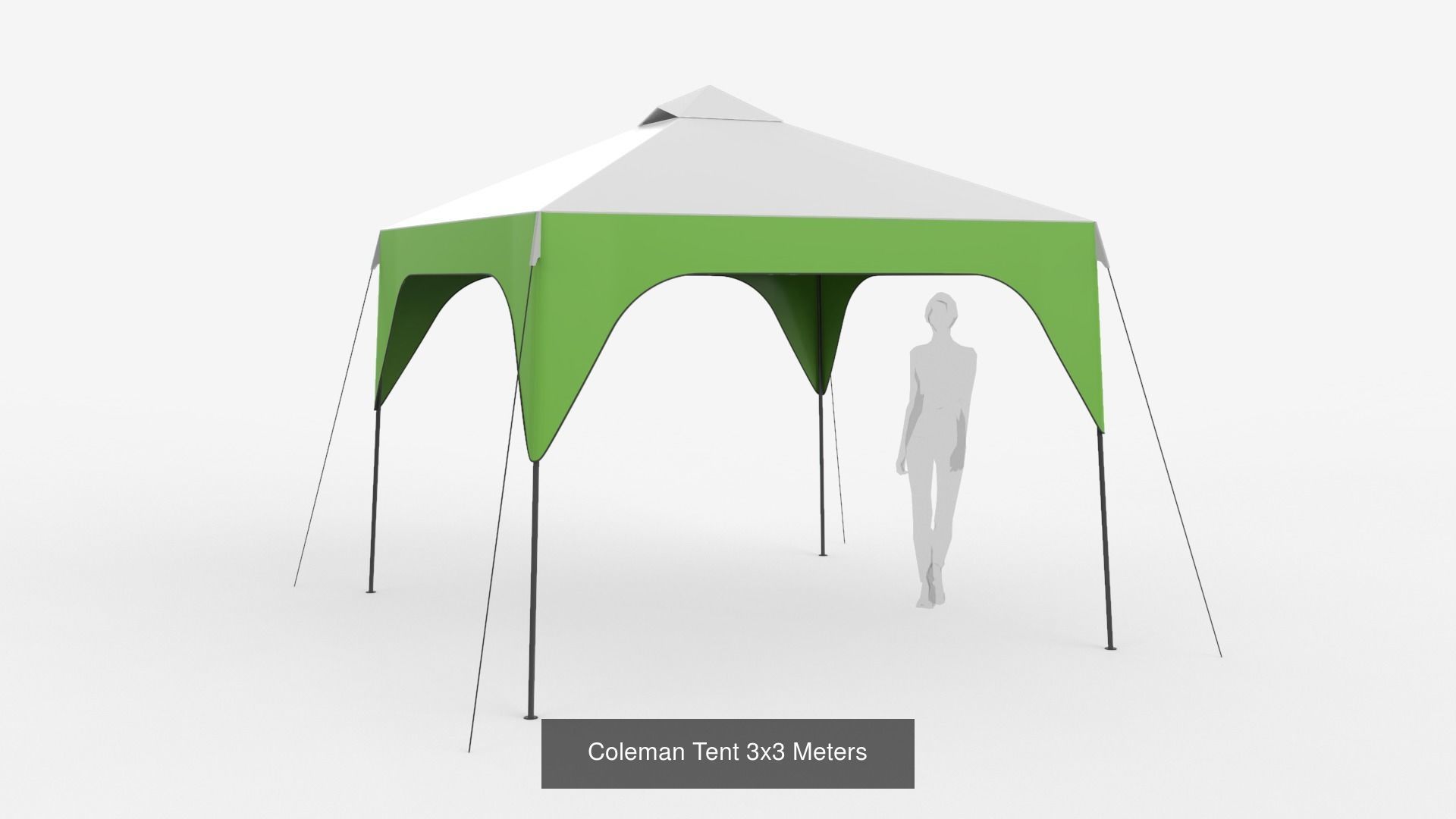 Camping folding table with top 3D Model Collection_5