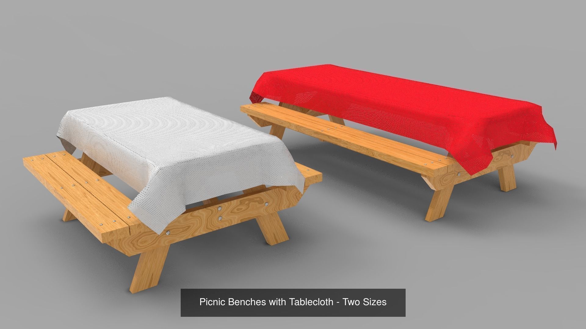 Camping folding table with top 3D Model Collection_1