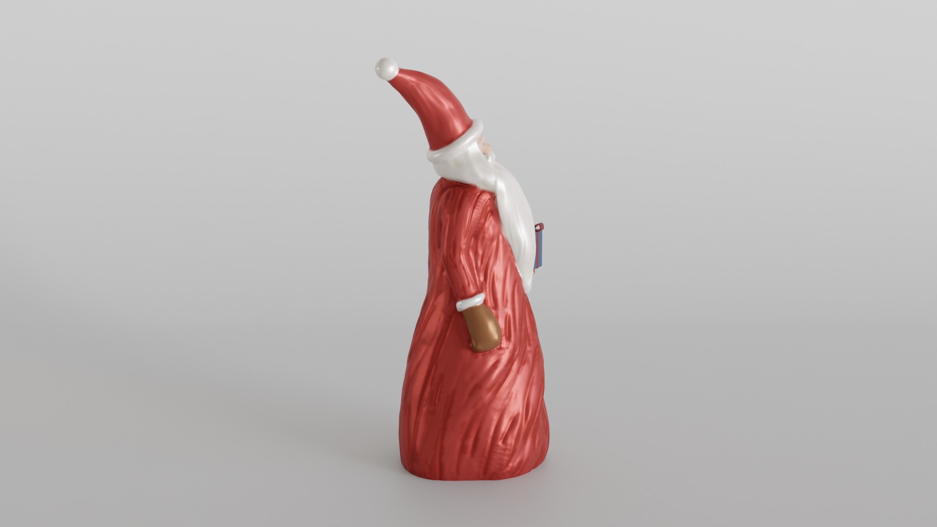 Holiday Home Decor Christmas Santa Holding Gift 3D print model_2