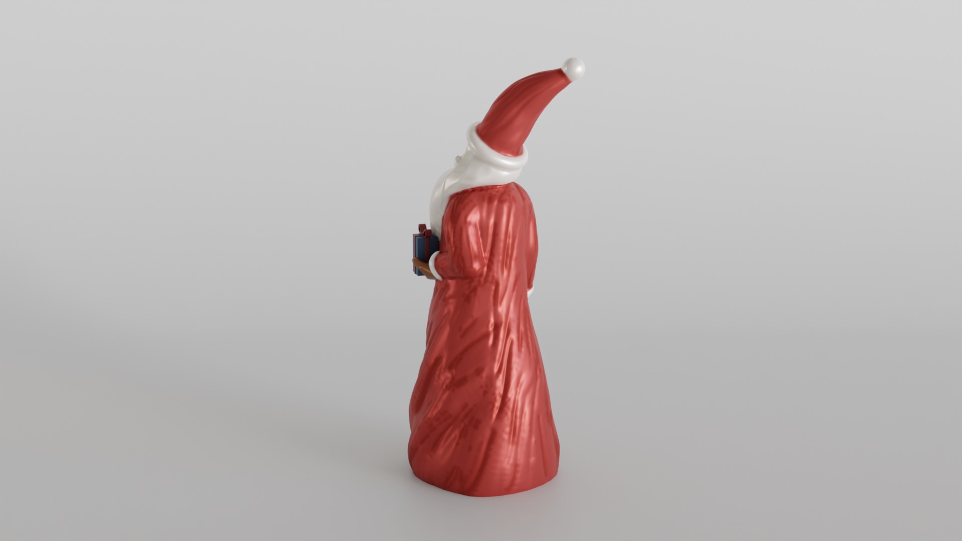 Holiday Home Decor Christmas Santa Holding Gift 3D print model_5