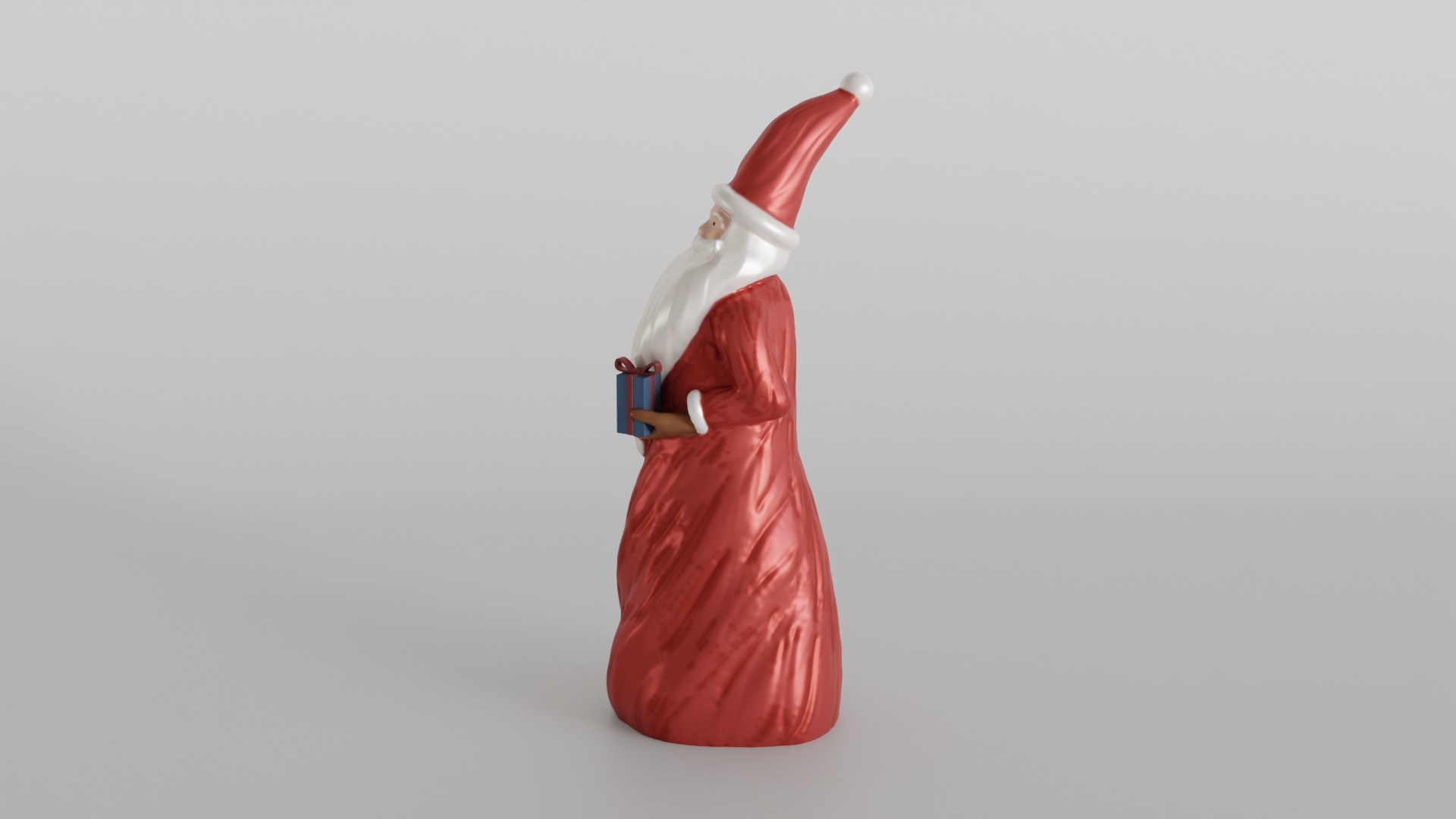 Holiday Home Decor Christmas Santa Holding Gift 3D print model_6
