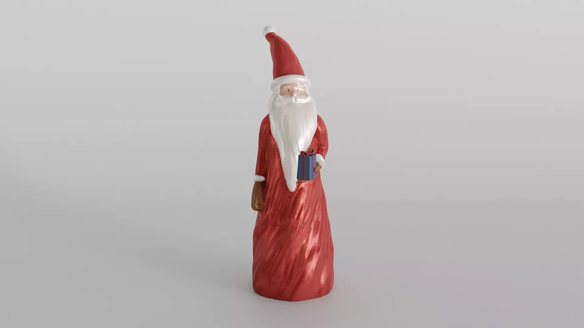 Holiday Home Decor Christmas Santa Holding Gift 3D print model_0