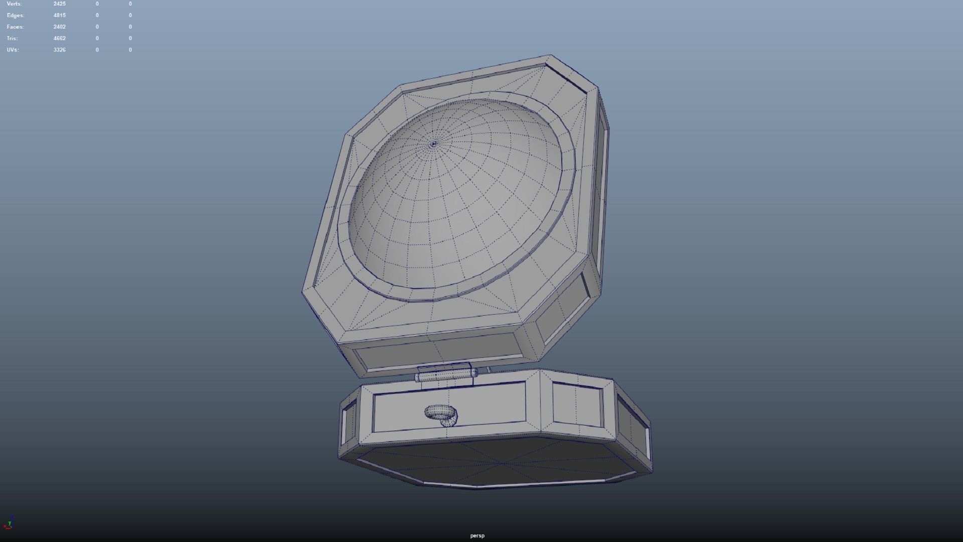Vintage compass PBR low-poly 3D model Low-poly 3D model_9