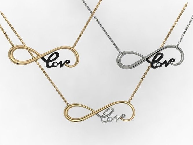 Pendant infinity love  ready for 3d print Free 3D print model