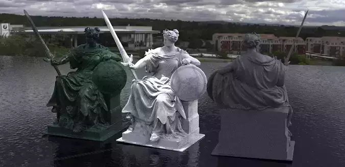Britannia Statue 1 3D