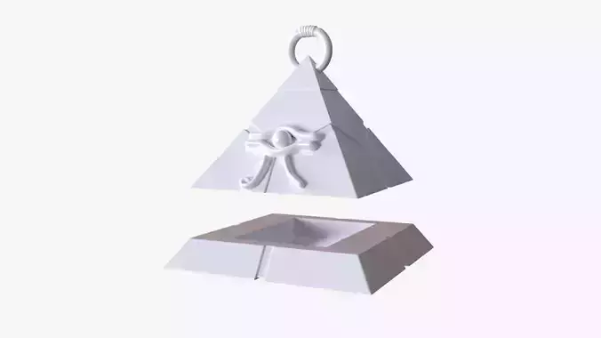 Pyramid of light box card For 3dprint 3D print model