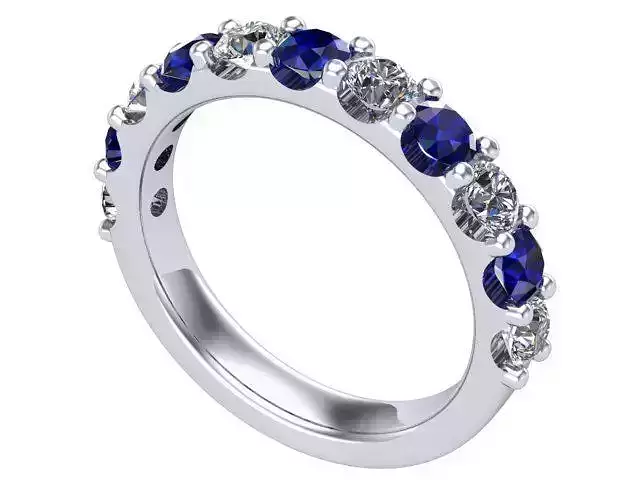 Two Color Diamond Band