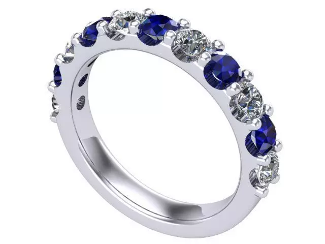 Two Color Diamond Band 3D print model_0