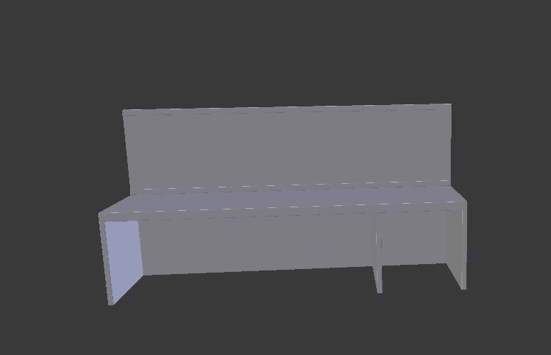 Work Table Free low-poly 3D model_1
