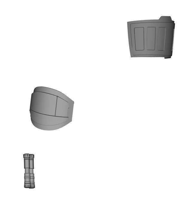 Cara Dune Body Hard Armor Print ready STL files 3D print model_7