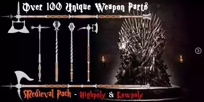 Medieval mega weapon kit bash pack series Vol 2