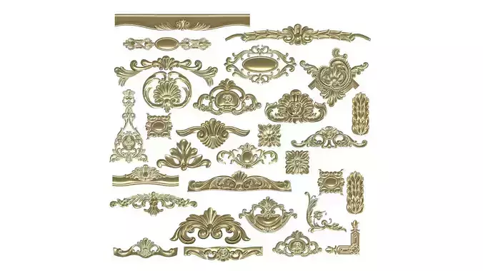 Ornament Elements 3D model