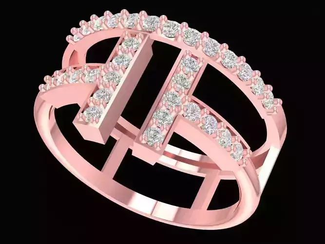 luxury diamond lady ring 2983