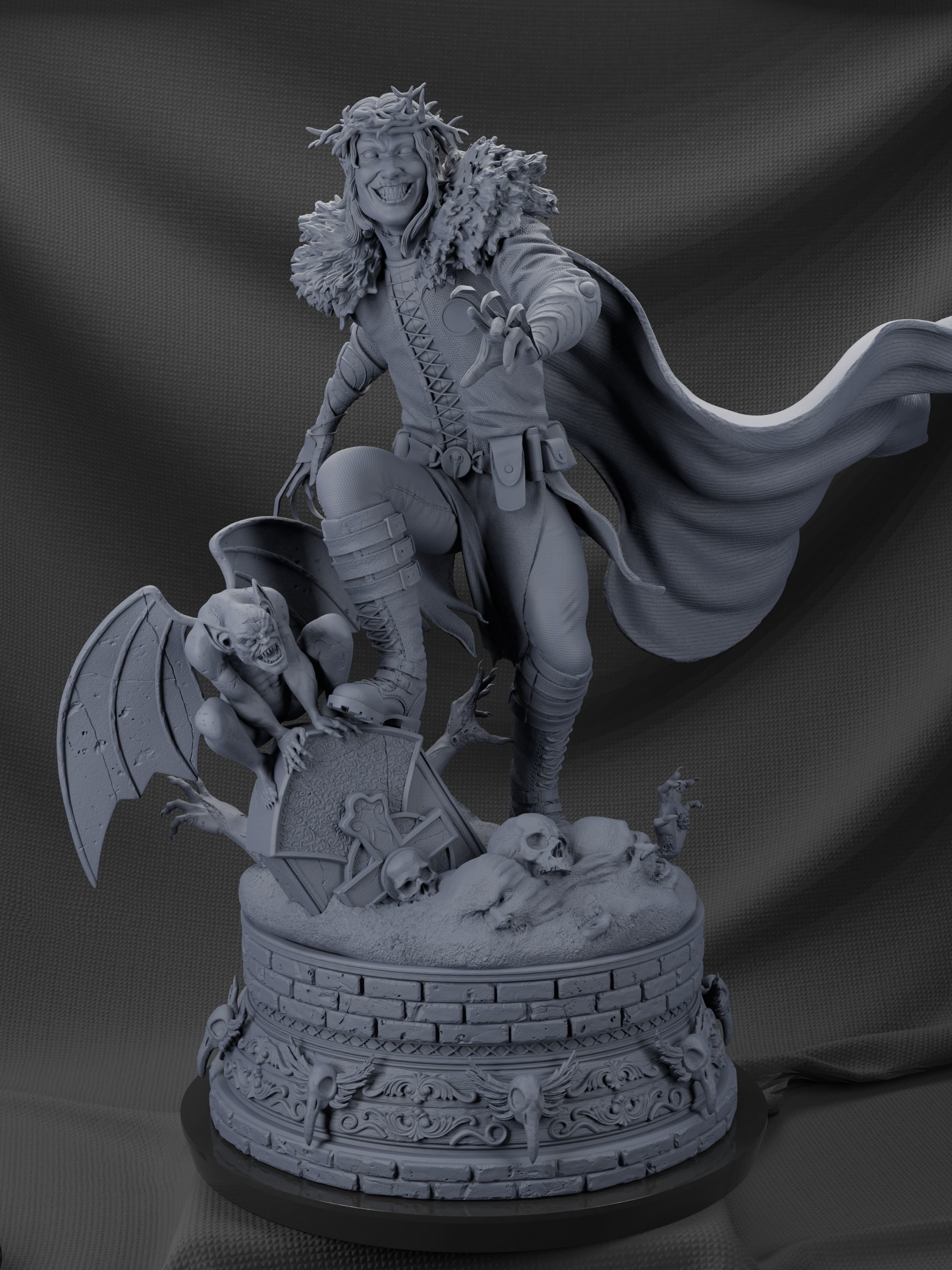 Robin King Statue 3D print model_5