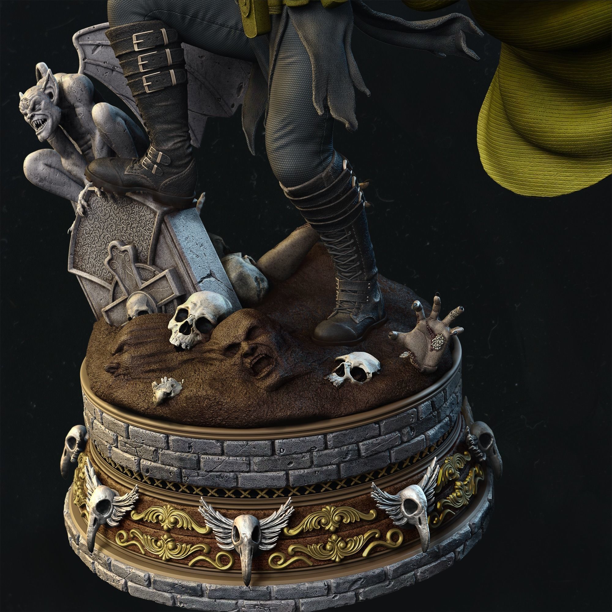 Robin King Statue 3D print model_3