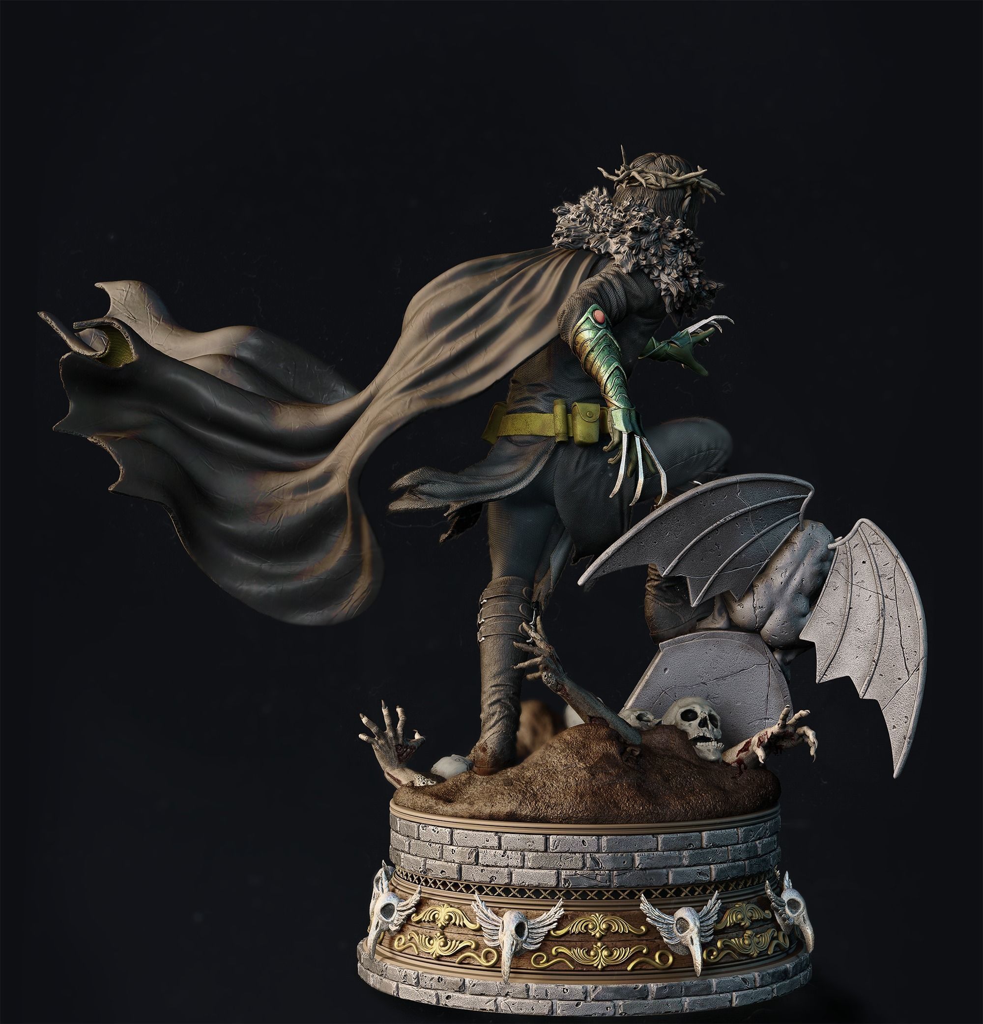 Robin King Statue 3D print model_2