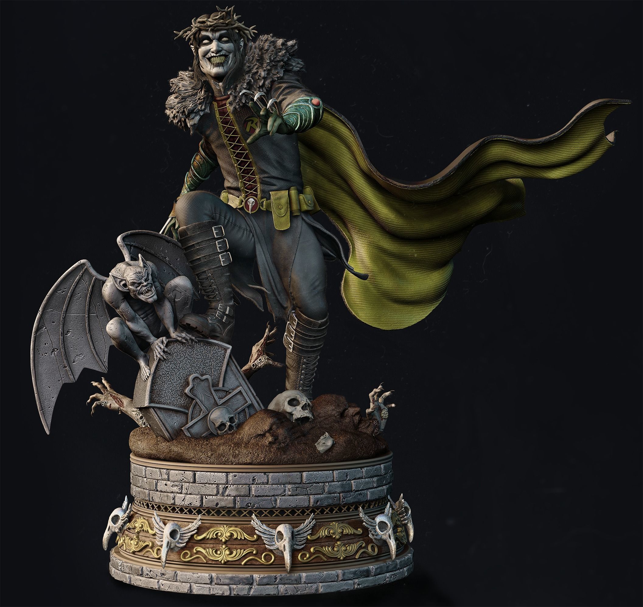 Robin King Statue 3D print model_1