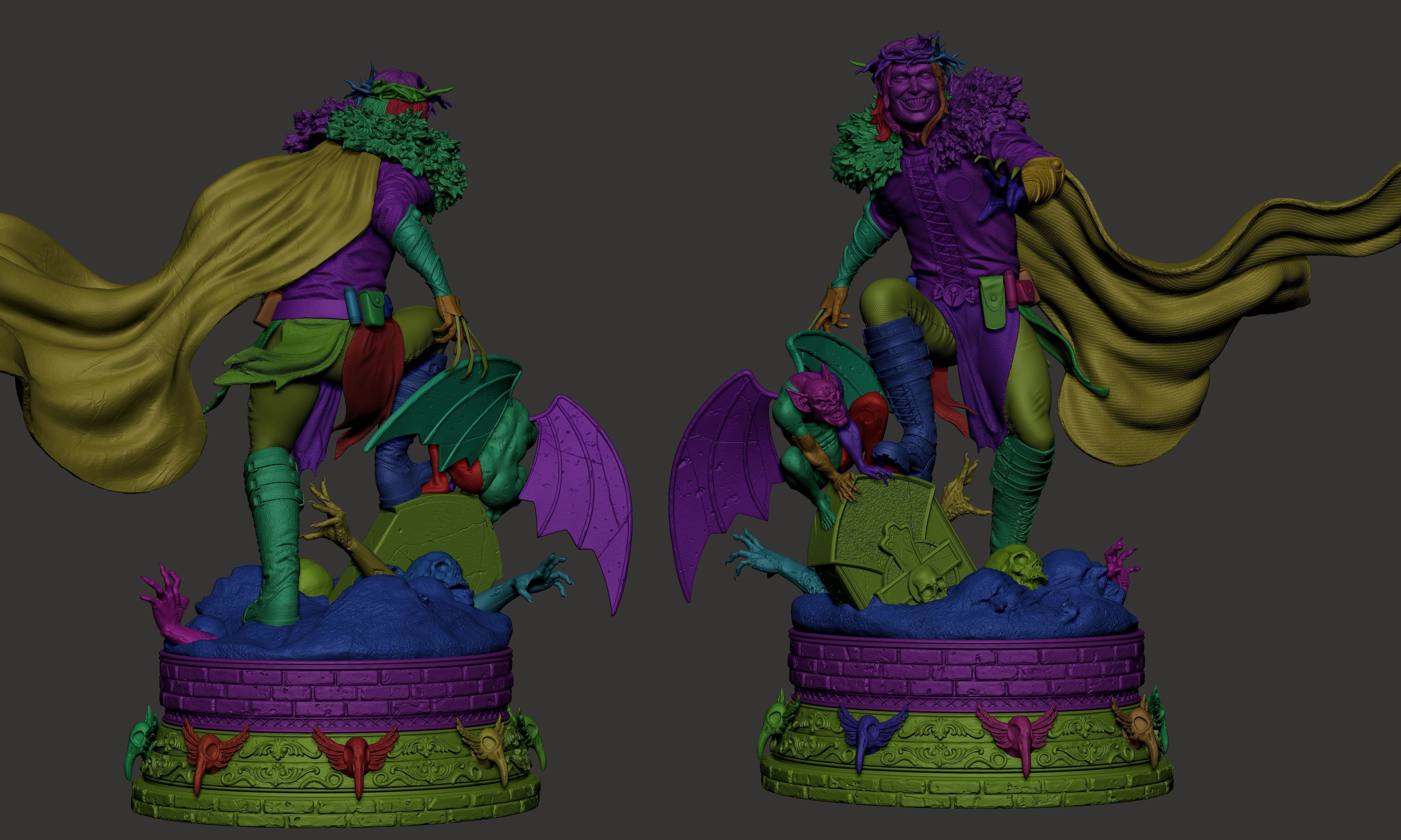 Robin King Statue 3D print model_7